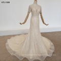 Jancember HTL1359 luxury crystal latest bridal mermaid wedding gowns